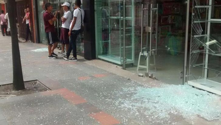 Disturbios y actos vandÃ¡licos se presentaron en CalarcÃ¡ durante la maÃ±ana de este martes