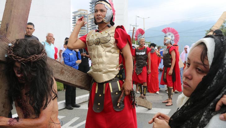 En fotos: AsÃ­ conmemoraron los quindianos la pasiÃ³n y muerte de Jesucristo