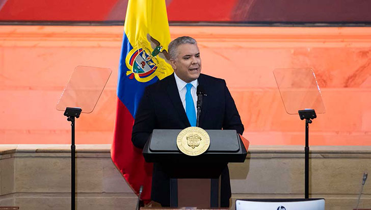 El presidente habló de una Colombia que muchos aseguran no existe