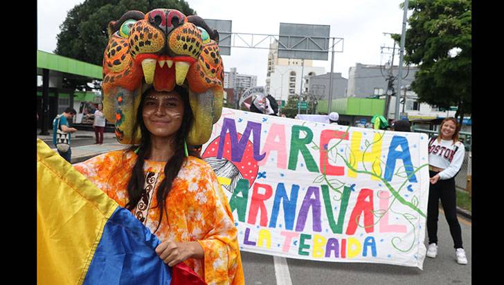 Marcha Carnaval protestó contra la CRQ, por las PCH y las aguacateras