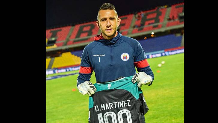Diego Martínez ingresó al grupo de más de 100 juegos con Deportivo Pasto