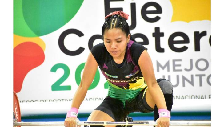 Por descalificación de un rival,  Julieth Jiménez Palechor gana nuevo bronce en arranque de levantamiento de pesas