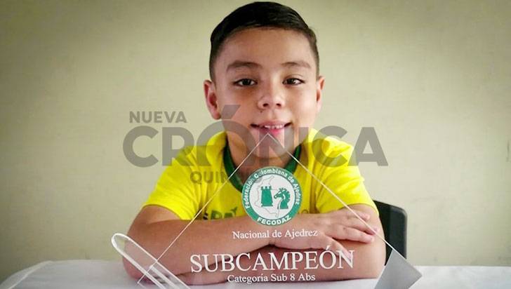 Samuel Hernández logró subcampeonato en el nacional sub-8 de ajedrez