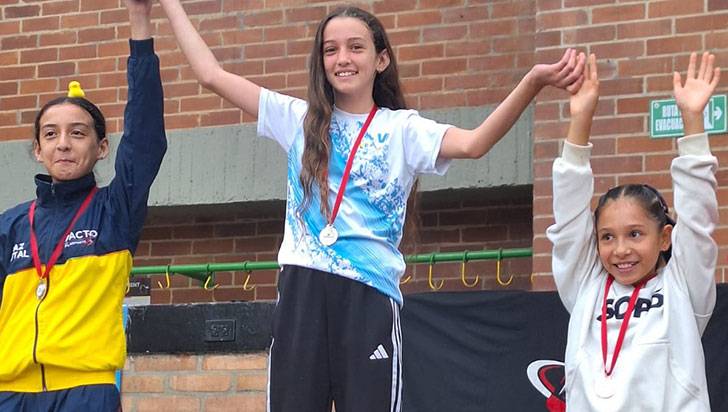 Por el nacional sub-13 de bádminton, Lucía Barrios se coronó campeona