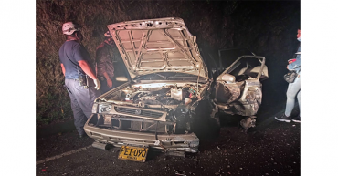 3 heridos por accidente entre Montenegro y Quimbaya