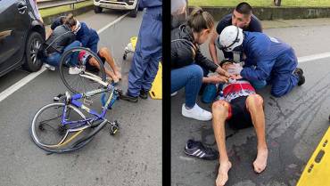 Ciclista murió arrollado en carretera del Quindío