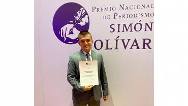 Periodista quindiano ganó el premio Simón Bolívar