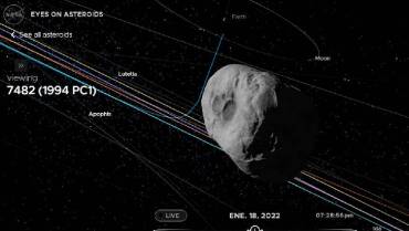 Un enorme asteroide pasa este martes sin peligro cerca de la Tierra