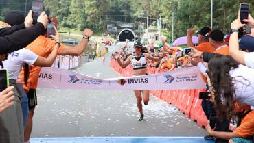 María Fernanda Montoya ganó Media Maratón del Túnel de La Línea
