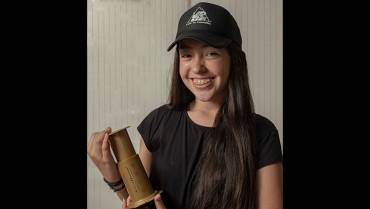Manuela Torres, la quindiana de 13 años que representará al país en el mundial de aeropress