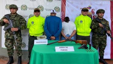 2 capturados tras operativos de Policía y Ejército en Cantarito y Guayacanes 2, en La Tebaida