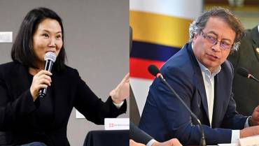 Keiko Fujimori lanzó dardo a Gustavo Petro: “no meta su 'nariz roja' en el Perú”