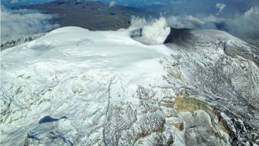 Actualización 11 de abril, así continúa el volcán Nevado del Ruiz