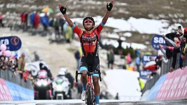 ¡Maravilloso! El colombiano Santiago Buitrago ganó etapa reina del Giro de Italia