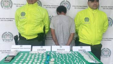 Capturado en flagrancia por tráfico de estupefacientes en Quimbaya