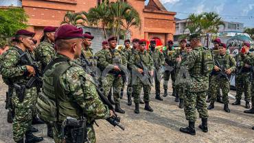 30 hombres de la Octava Brigada llegaron para fortalecer la seguridad en el Quindío