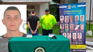 Cayó alias ‘Brayan’, uno de los más buscados en el Quindío