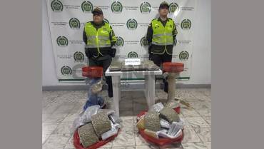 Como encomienda habían despachado 25 kilos de marihuana