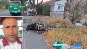 Delio Peláez, motociclista muerto en la vía Armenia – Pueblo Tapao