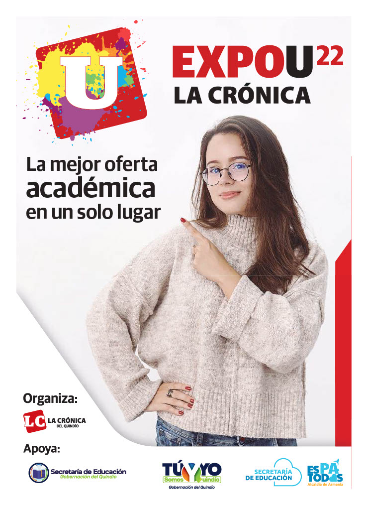 ExpoU Armenia 2022, separata con información para estudiantes de 10 y 11.