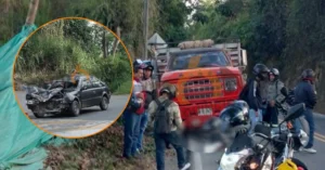 Fatal accidente de tránsito en la vía Montenegro - Quimbaya